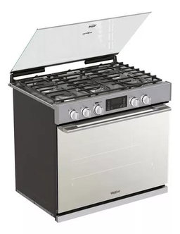 Estufa Whirlpool Empotrable 30 Acero Inoxidable Wer9000s Color Gris Tipo de conexión Gas envasado