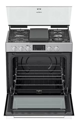 Estufa Whirlpool Empotrable 30 Acero Inoxidable Wer9000s Color Gris Tipo de conexión Gas envasado