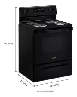Whirlpool Cocina Eléctrica Independiente 4.8 Pies Cúbicos