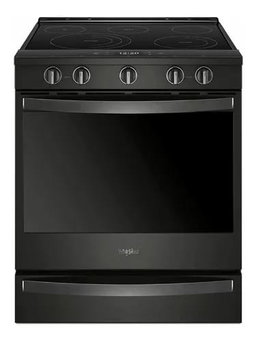 Estufa Whirlpool Smart Appliance Al Piso 30 Negro Wee750h0h