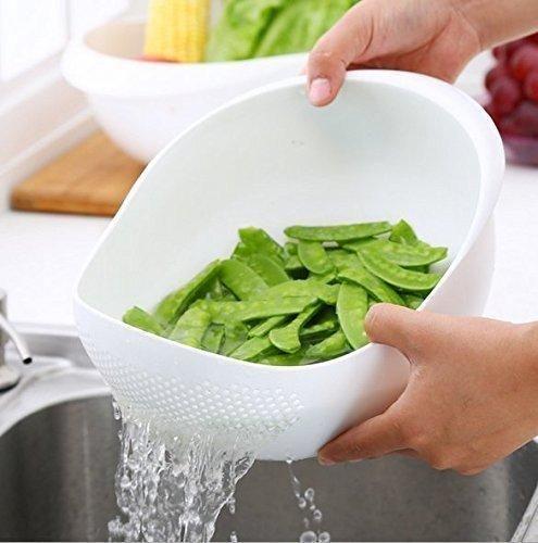 Food Washing Bowl and Strainer (Assorted Color)_3