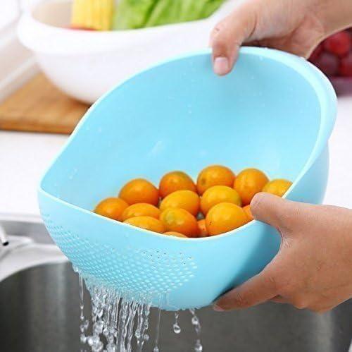 Food Washing Bowl and Strainer (Assorted Color)_0