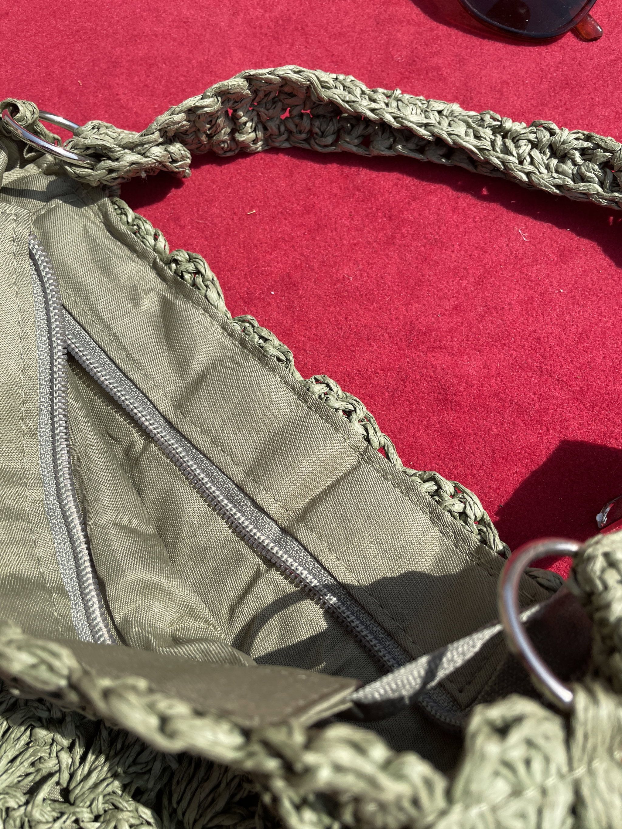Raphia baguette bag_1