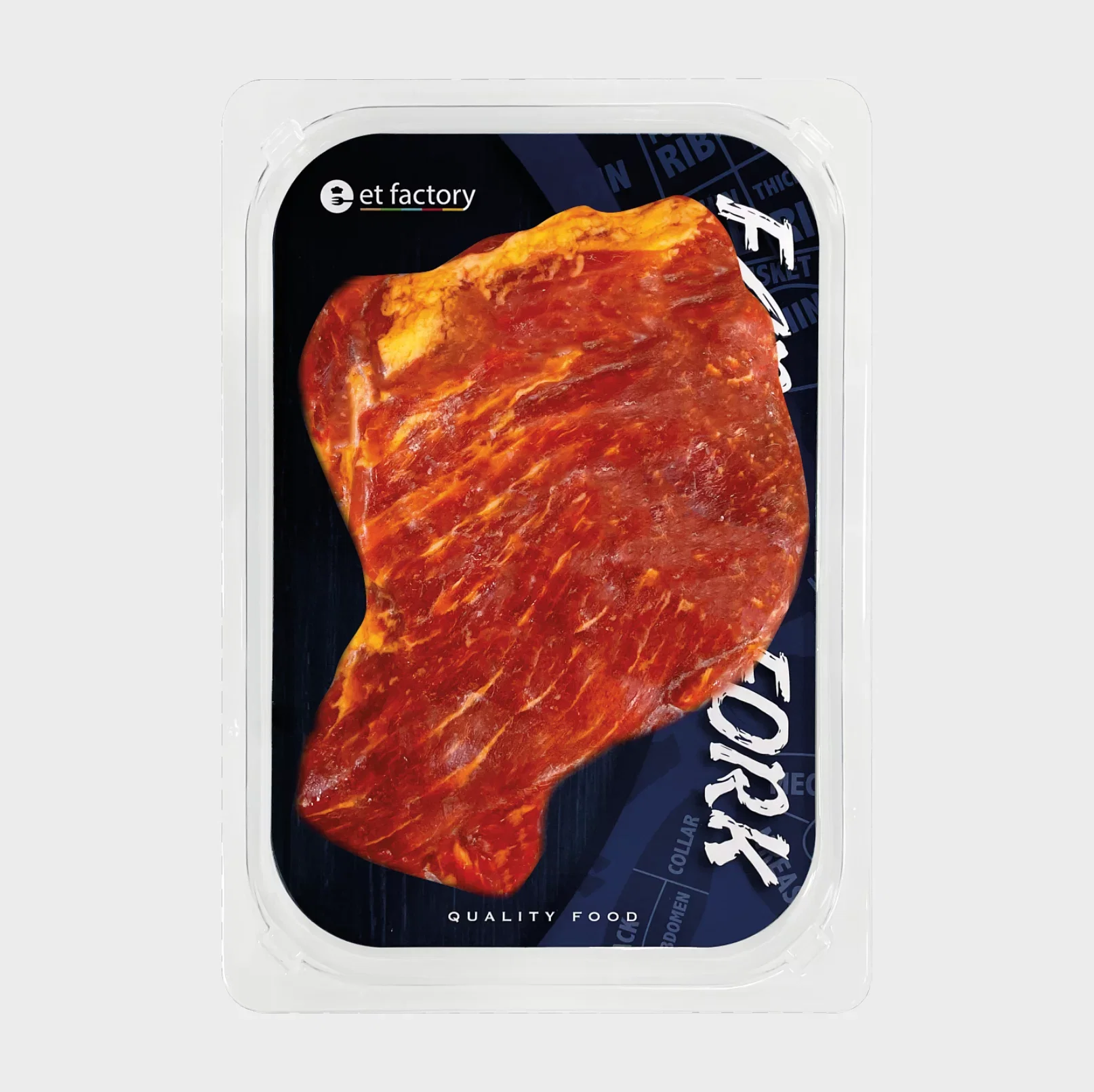 加拿大全天然無激素黑毛豬叉燒(已醃製) Canadian 100% Natural Berkshire Pork Coller Butt (Marinated Char Siu) 200g