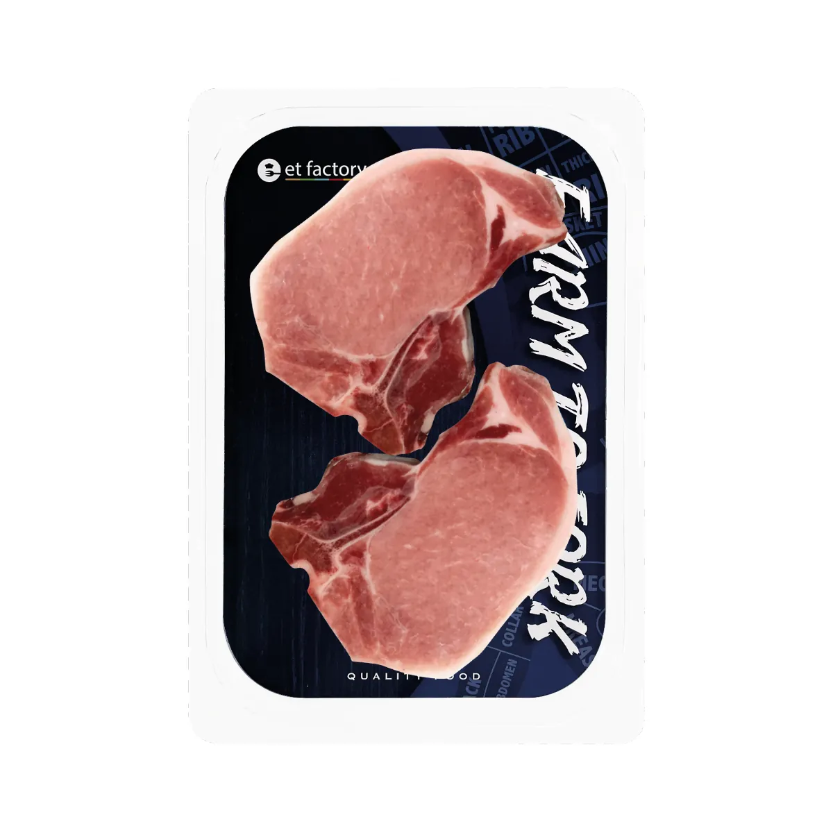 加拿大有骨黑毛豬肉眼 Canadian 100% Natural Berkshire Bone-In Pork Loin 360g_0