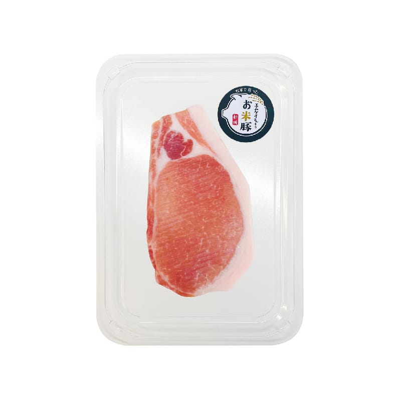 日本全天然無激素宮崎大米豚無骨肉眼扒 Japan 100% Natural Hampshire Skinless Pork Loin 200g