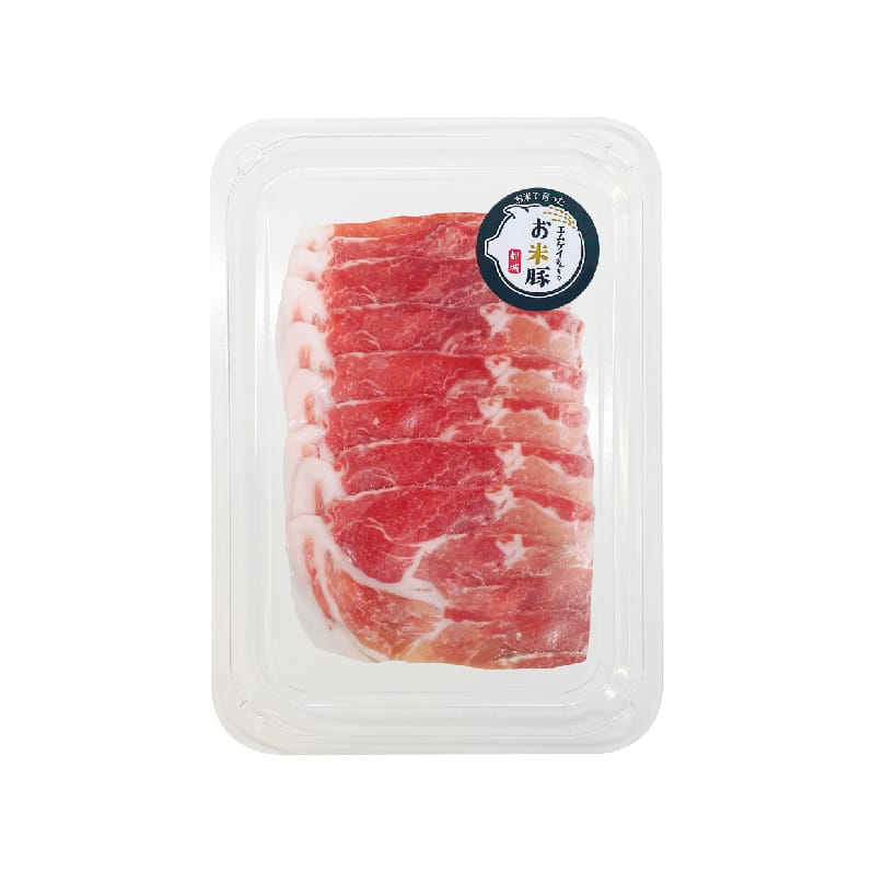 日本全天然無激素宮崎大米豚梅肉(火鍋片) Japan 100% Natural Pork Collor (Hotpot Sliced) 200g_0