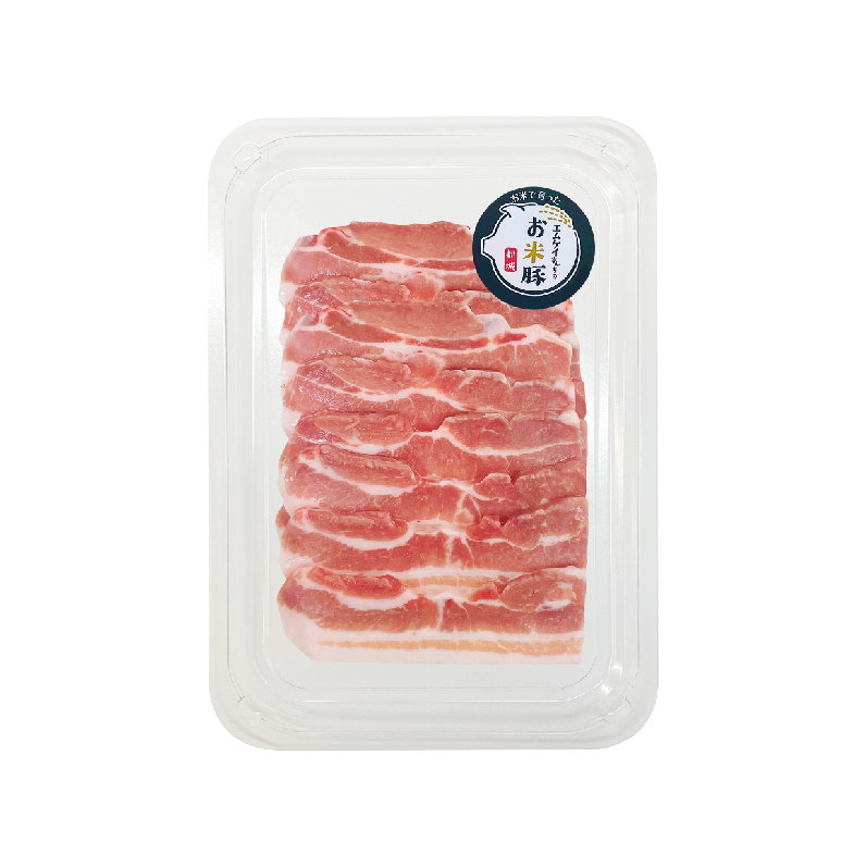 日本全天然無激素宮崎大米豚去皮腩肉(燒肉片) Japan 100% Natural Skinless Pork Belly (Yakiniku Sliced) 200g_1