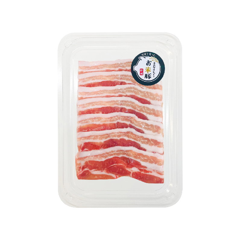日本全天然無激素宮崎大米豚去皮腩肉(火鍋片)  Japan 100% Natural Skinless Pork Belly (Hotpot Sliced) 200g_0
