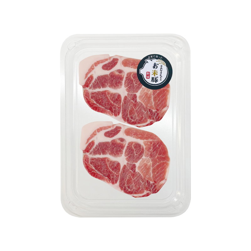 日本全天然無激素宮崎大米豚梅肉扒(兩塊裝) Japan 100% Natural Collar Butt Pork Chop (2 PCS) 200g