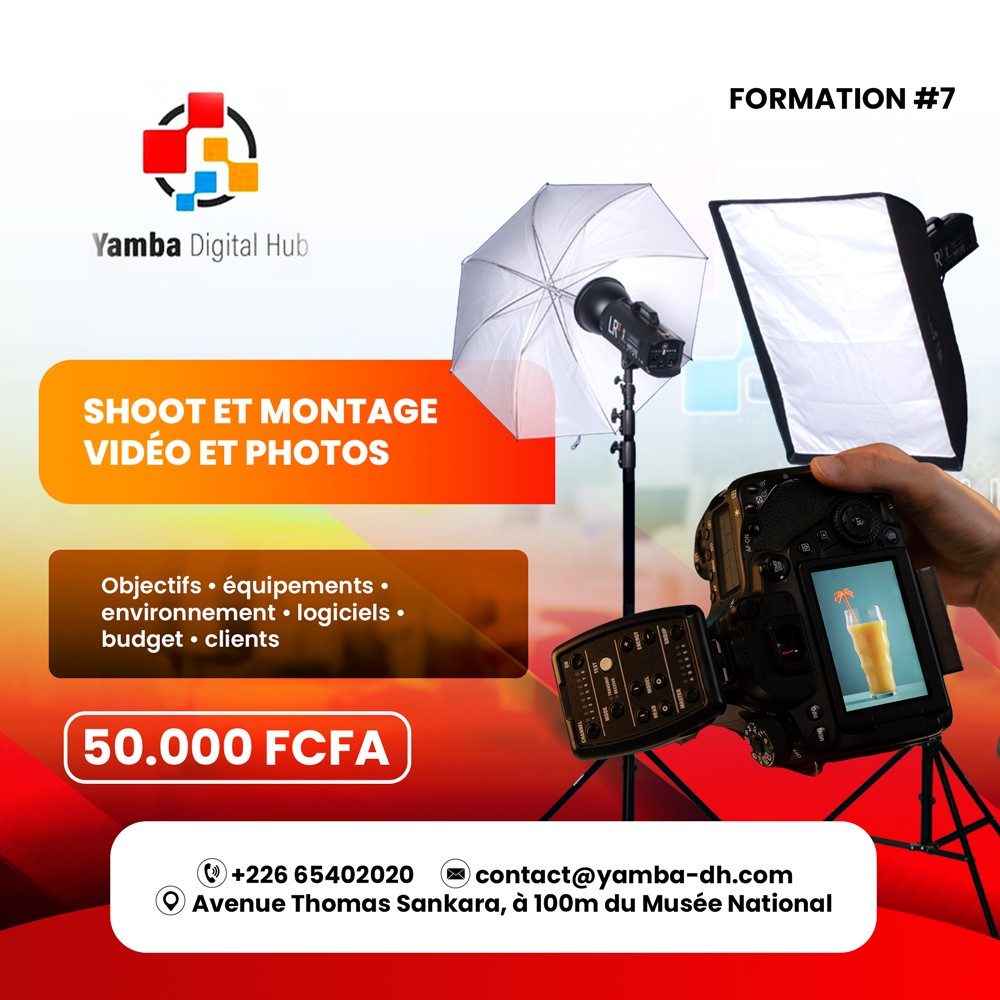 Formation intermédiaire en shoot et montage vidéos et photos 