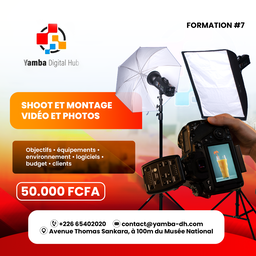 Formation intermédiaire en shoot et montage vidéos et photos 