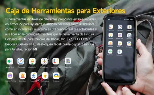 Ulefone Armor 22 Dual SIM 256 GB negro 8 GB RAM_7