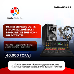 Formation Mettre en place votre studio multimédia et produire des émissions impactantes