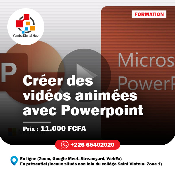 Formation Créer des vidéos animées avec PowerPoint 