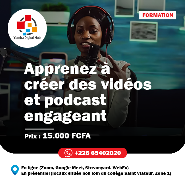 Formation apprendre à créer de vidéos et podcast engageants