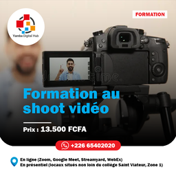 Formation d'initiation en shoot vidéo 
