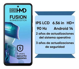 Smartphone Hmd Fusion 5g Dual Sim Teléfono 256gb 8gb Rom Celular 6.56in 90hz Pantalla 5000mah Batería Android 14 Phone Negro
