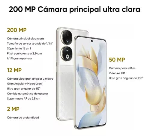Teléfono Honor 90 5g Smartphone Dual Sim 256gb 12gb Ram Celular 5000 Mah Batería 6.7 Pulgadas Con Nfc_5