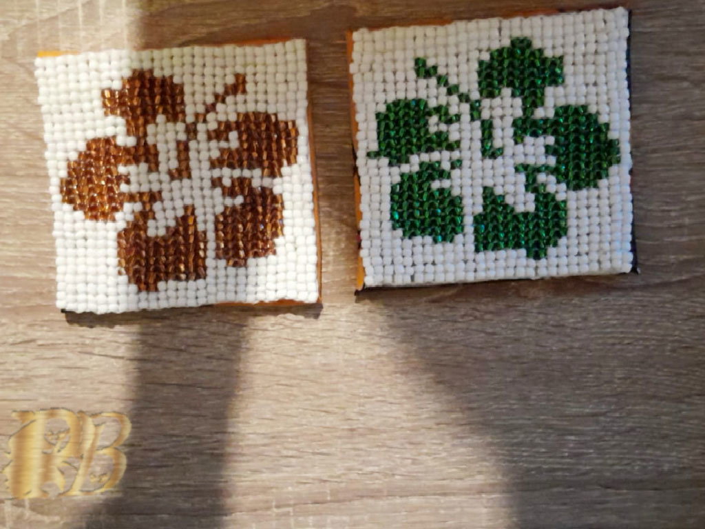 Beaded Coasters x8 set_2