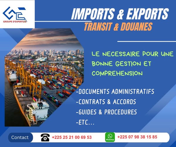 KIT TRANSIT DOUANE & IMPORT EXPORT DE MARCHANDISES_0