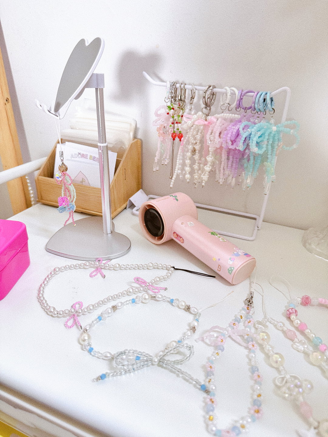 Coquette phone strap