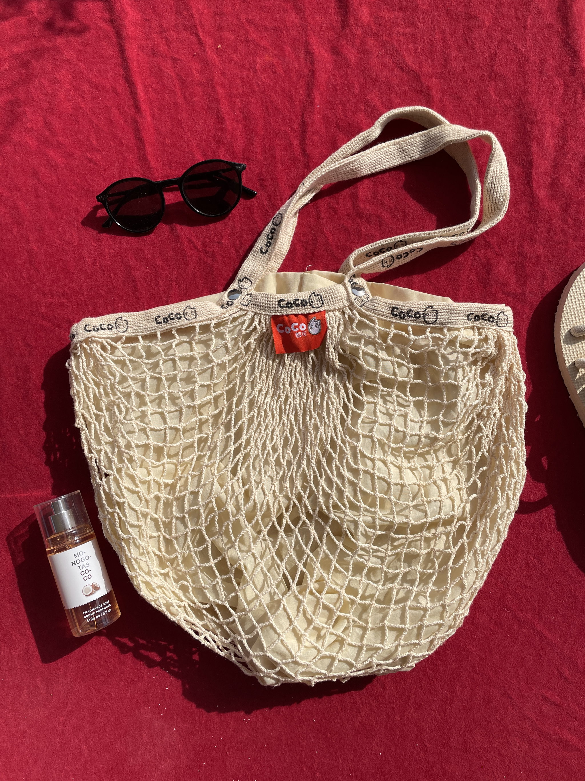 Tote bag filet blanc doublé_0