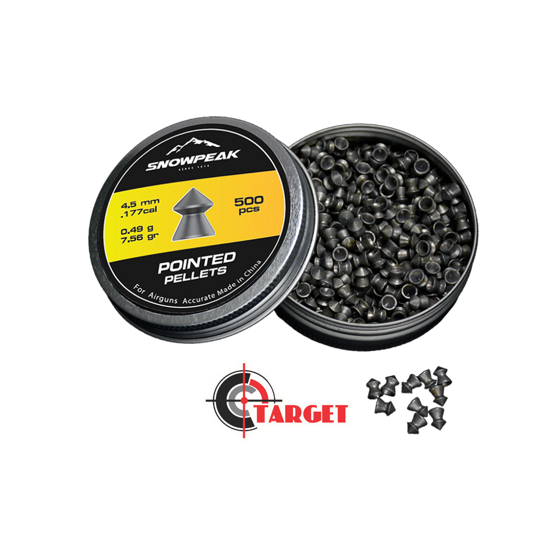 Pointed Pellets 250 Pcs - Snowpeak / Air Rifle / Air Rifle Pellets / Shooting