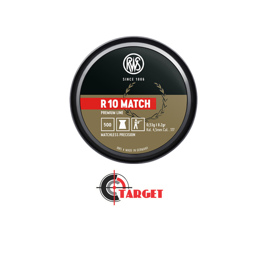 R10 Match Pellet - RIFLE-500Pcs (RWS) Made in GERMANY / Air Rifle / Air Rifle Pellets / Shooting