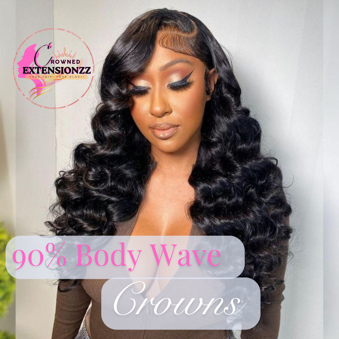 90% Body Wave Lace Crowns 