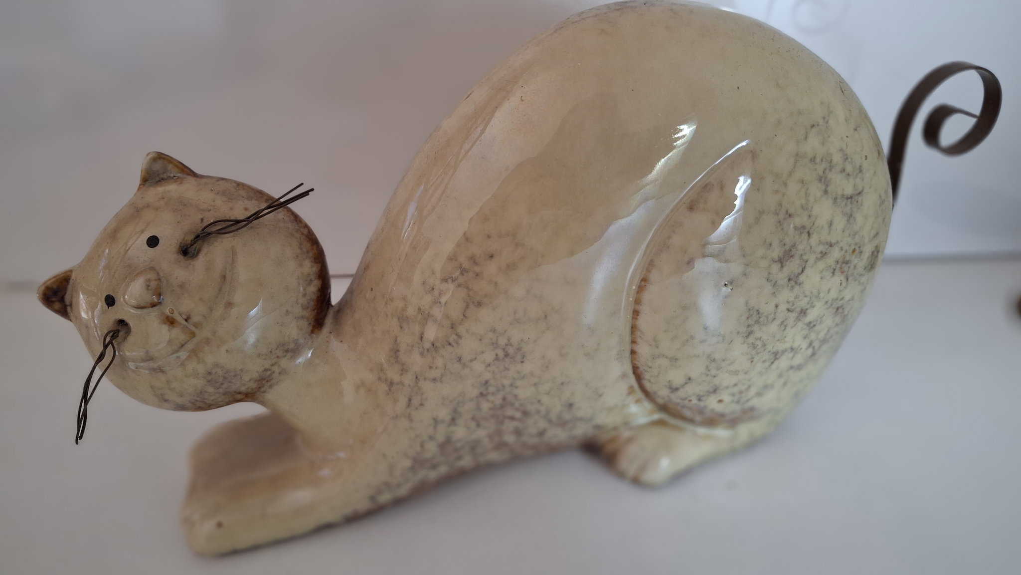 Enfeite de Gato em Ceramica_0
