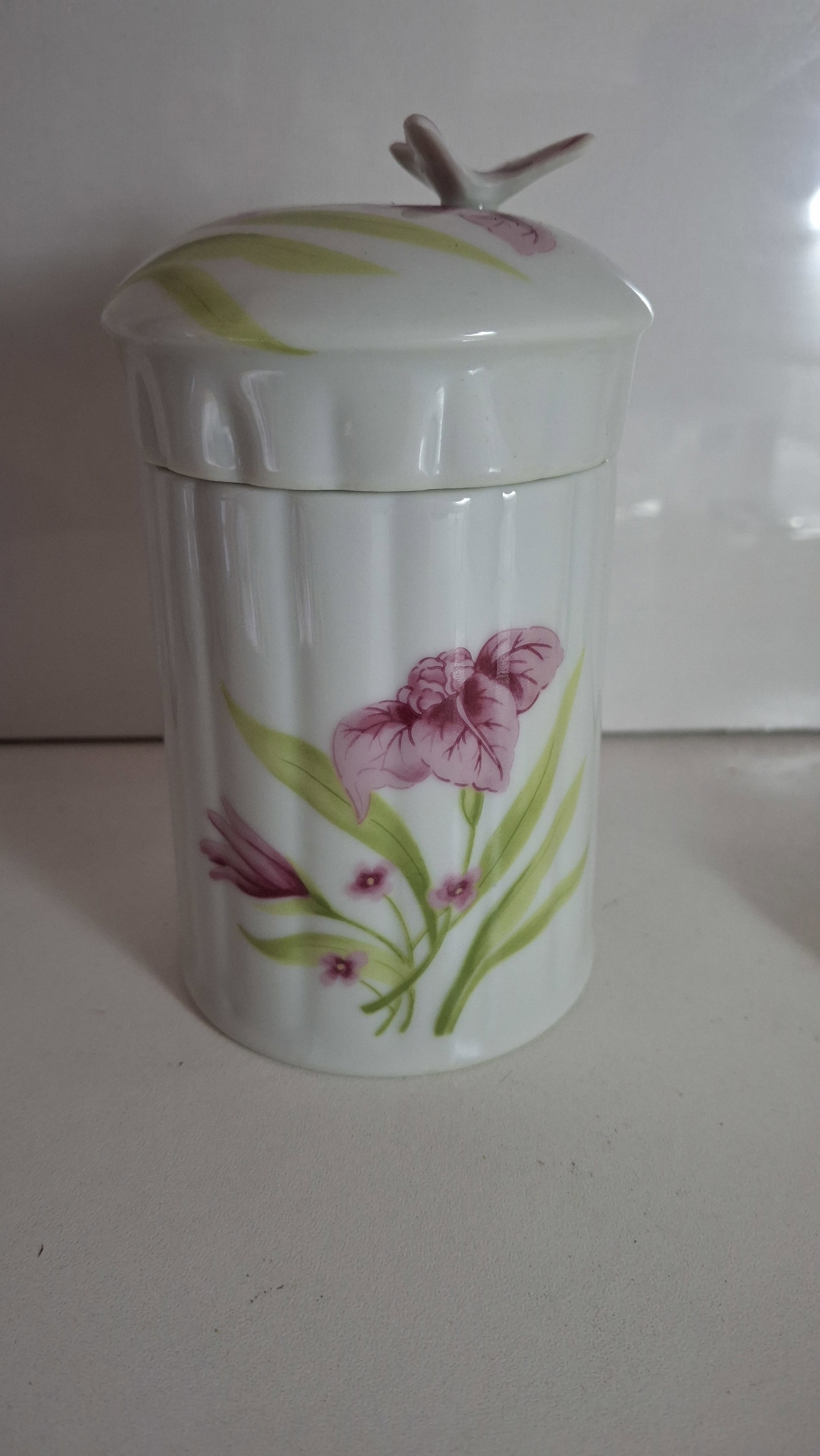 Porta Algodão em Porcelana Japonesa _1