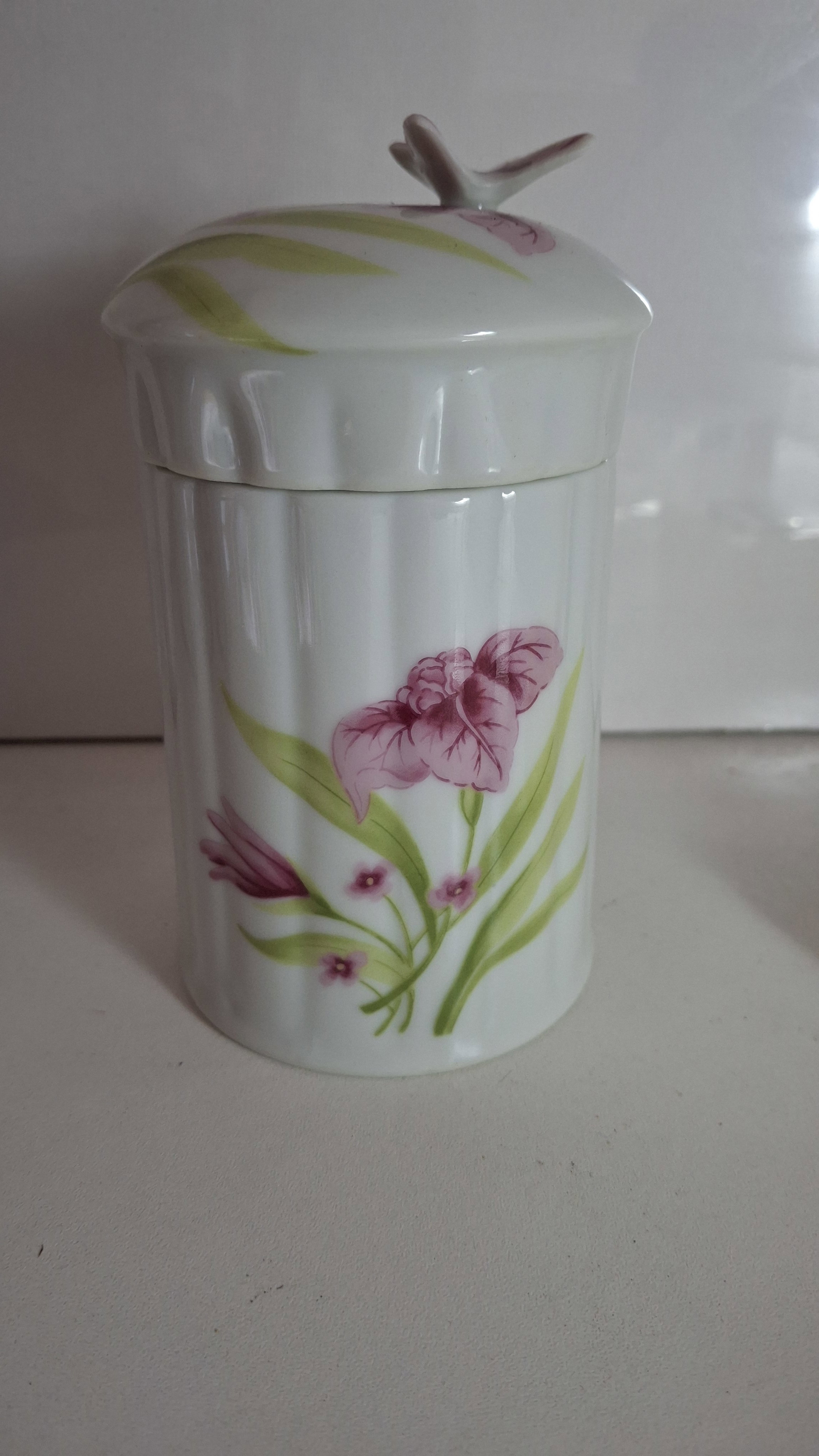 Porta Algodão em Porcelana Japonesa _1