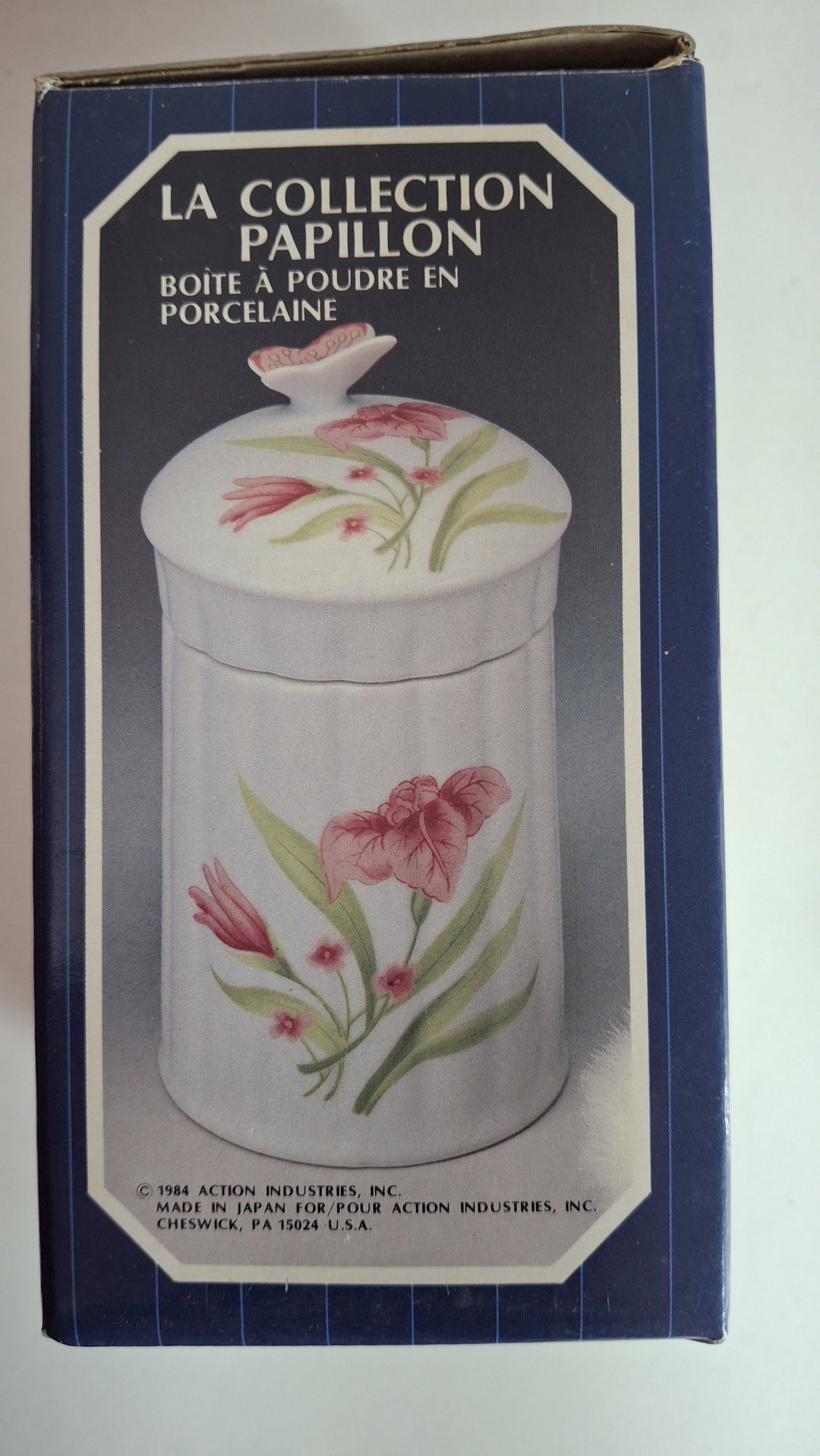 Porta Algodão em Porcelana Japonesa