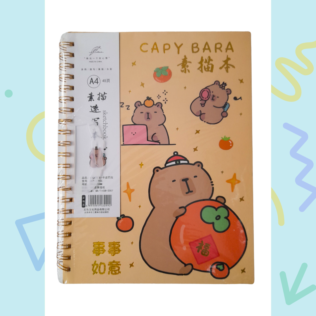 Croquera Capybara tipo cuaderno_1