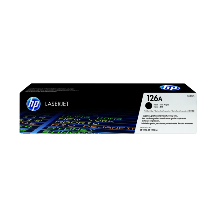 HP 126A Black Original LaserJet Toner Cartridge (CE310A_0