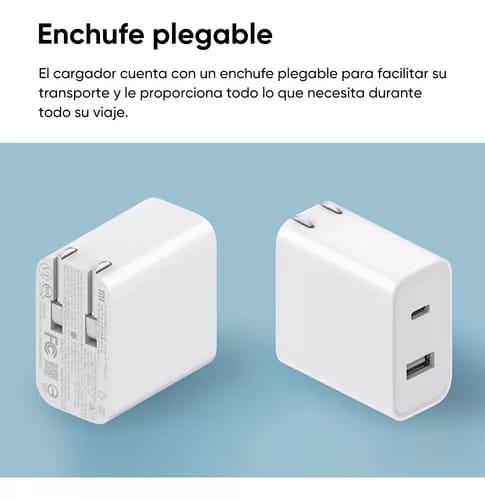 Cargador Xiaomi 33w Usb Versión Carga Rápida De Pared Blanco_6