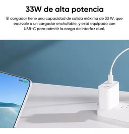 Cargador Xiaomi 33w Usb Versión Carga Rápida De Pared Blanco