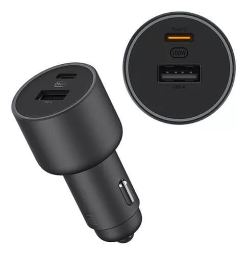 Cargador Para Auto Xiaomi 100w Con Cable Tipo-c Salida Dual