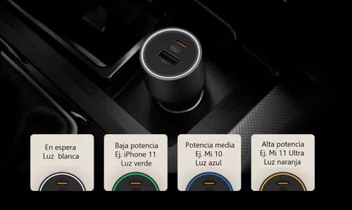 Cargador Para Auto Xiaomi 100w Con Cable Tipo-c Salida Dual_9