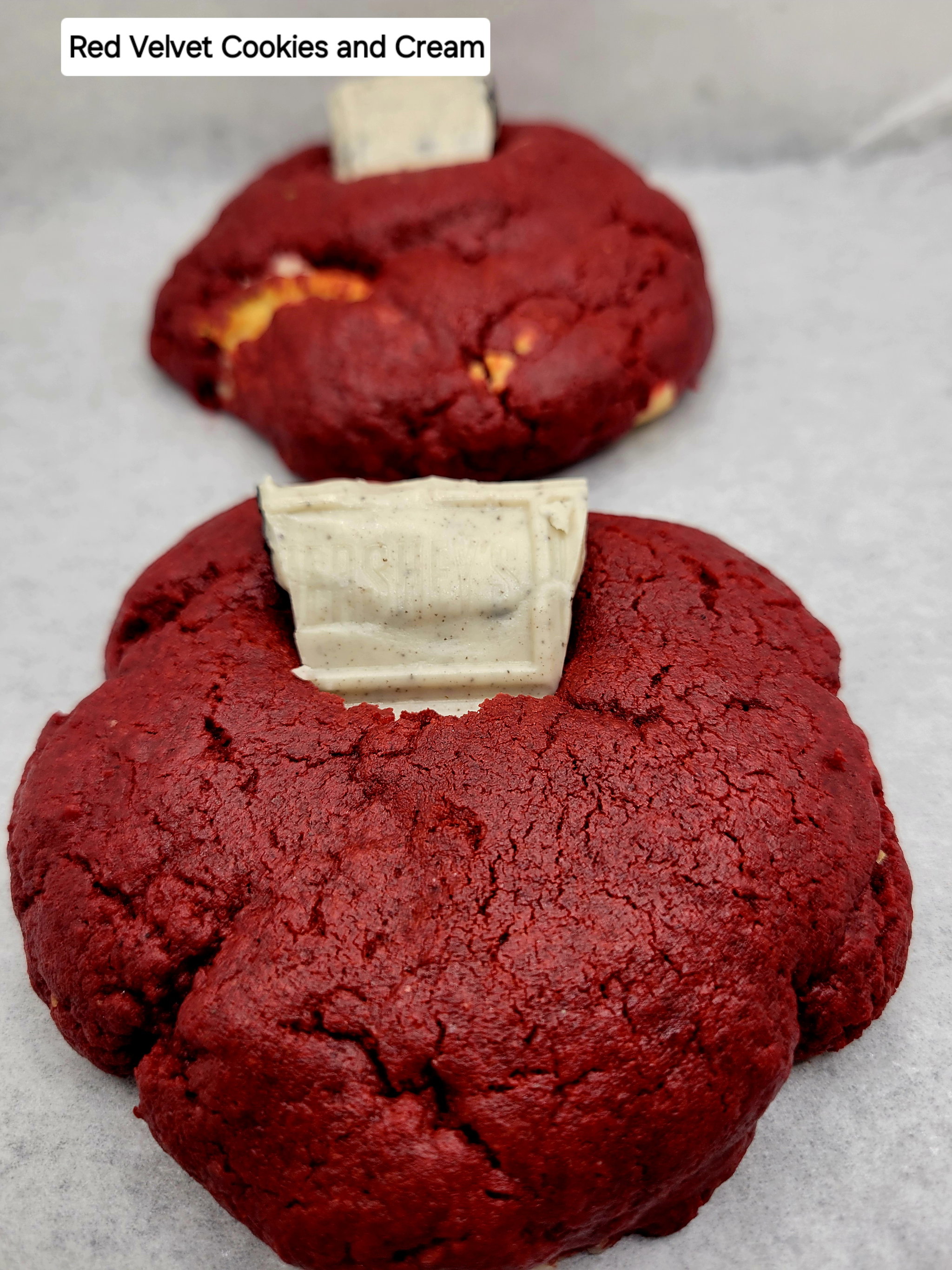 Velvet Kisses- Decadent red velvet cookies with a creamy white chocolate center_0