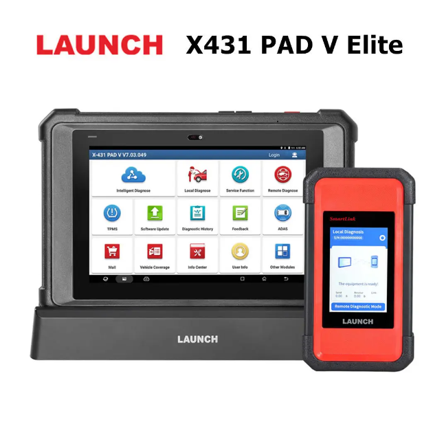 Launch X431 PAD V Elite J2534 Tool , Support ECU/ECM Online Program Topology Map CAN/CANFD/DoIP