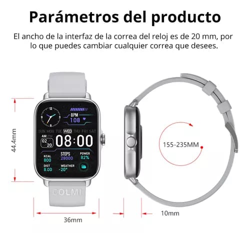 Colmi P28plus Smartwatch Reloj Inteligente Bluetooth Llamada_8