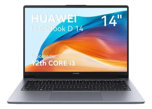 Notebook Huawei Matebook D 14 I3 12a 8 Gb +256 Gb Win11 Gris