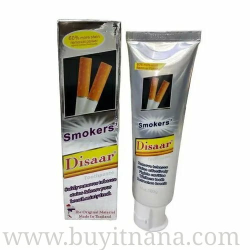  DISAAR SMOKERS STAIN REMOVAL WHITENING CARE TOOTHPASTE 100g_1