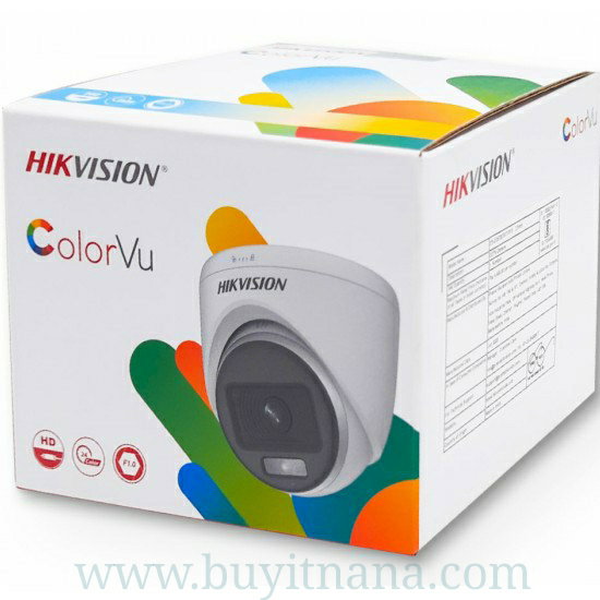 HIKVISION DOME 2MP NIGHT COLOUR (70DF0T PFS) 2.8MM BUILT IN MIC_0