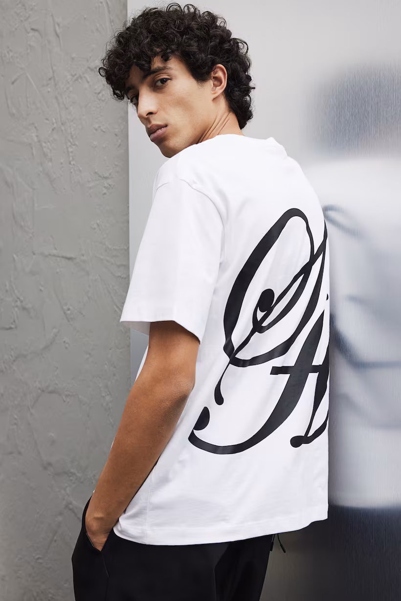 T-shirt imprime loose fit H&M_1