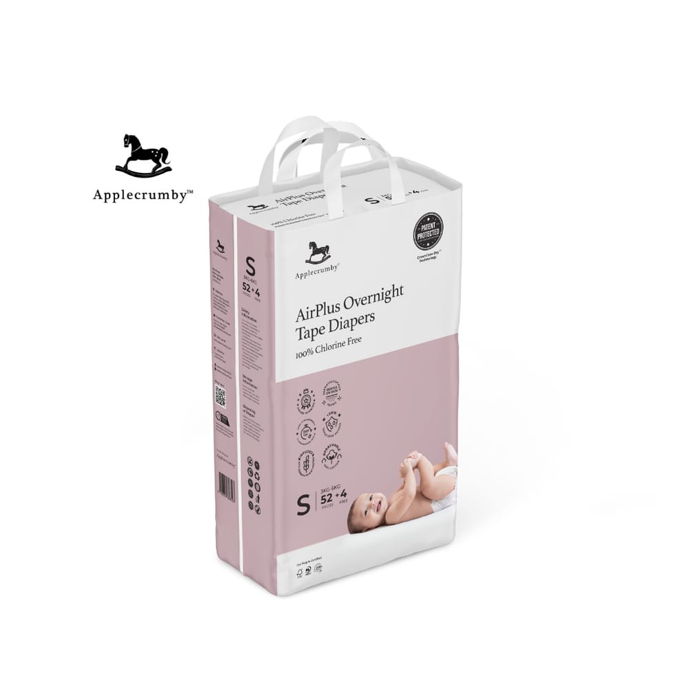 Applecrumby® Airplus Overnight Tape Night Diapers_0
