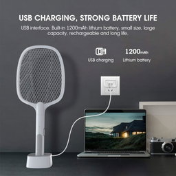 BUG ZAPPER RACKETS & RECHARGEABLE ELECTRIC FLY KILLER 
