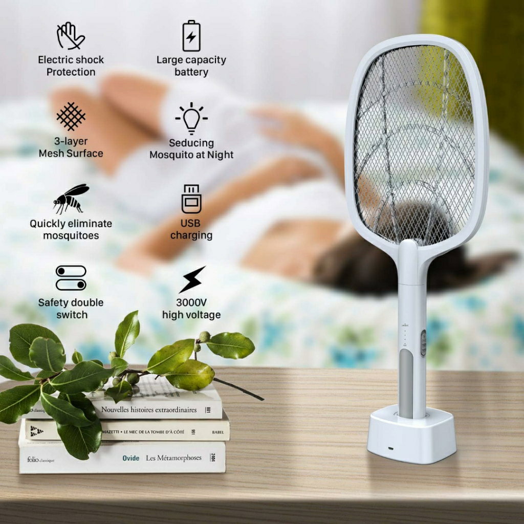 BUG ZAPPER RACKETS & RECHARGEABLE ELECTRIC FLY KILLER _1